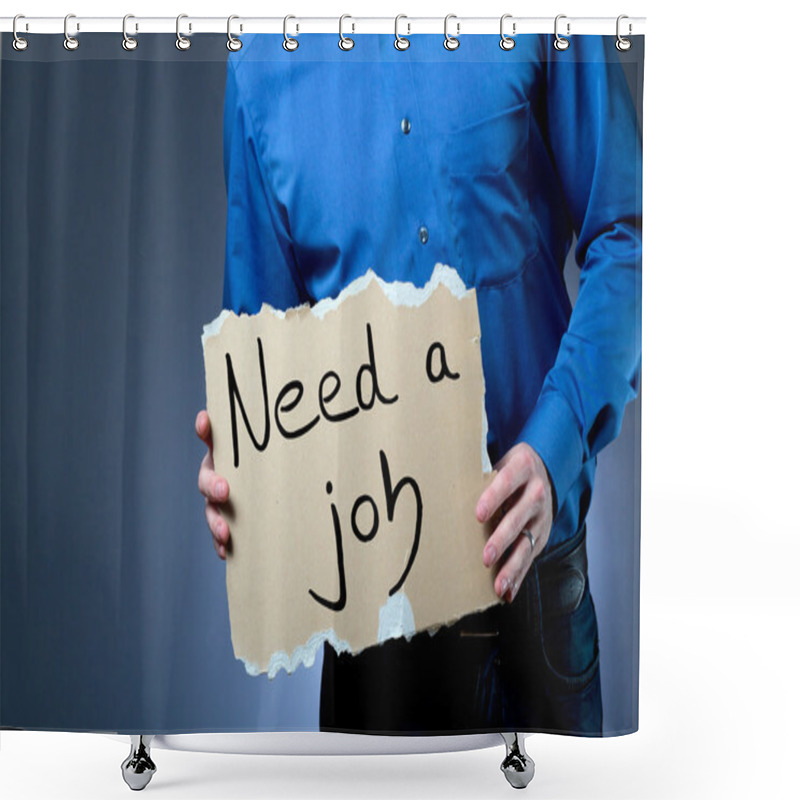 Personality  Job Hunting Shower Curtains