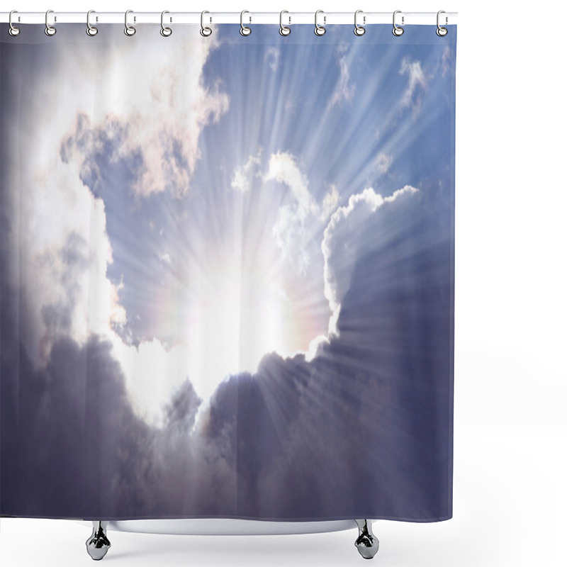 Personality  Burst Of Sunlight Shower Curtains