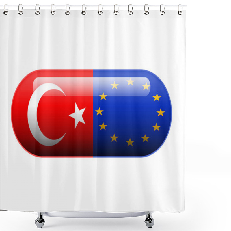 Personality  Turkish And European Pill Shower Curtains