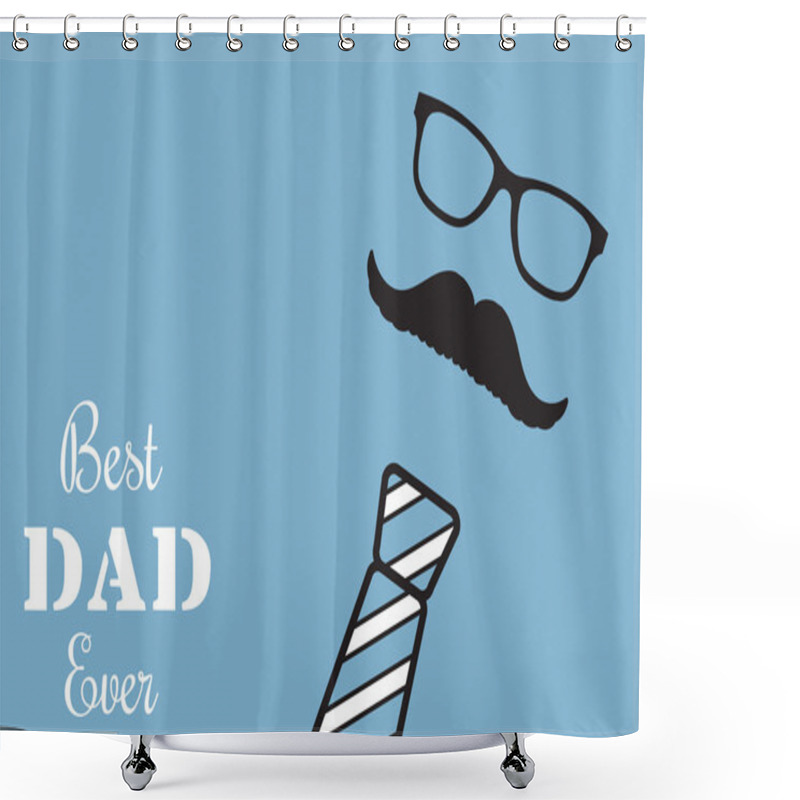 Personality  Composite Image Of Best Dad Ever Shower Curtains