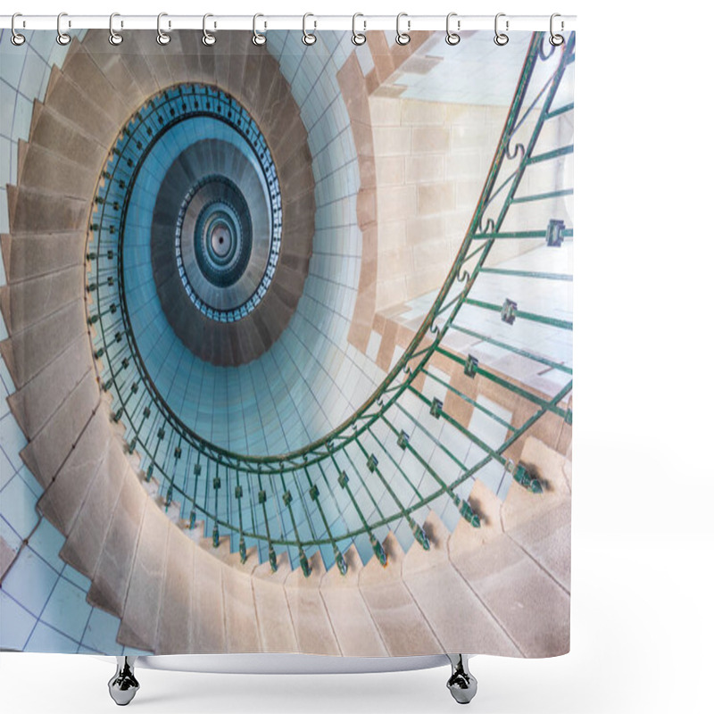 Personality  High Lighthouse Stairs, Vierge Island, Brittany,france Shower Curtains