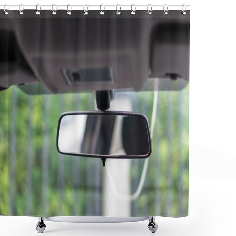 Personality  Rearview Mirror Shower Curtains