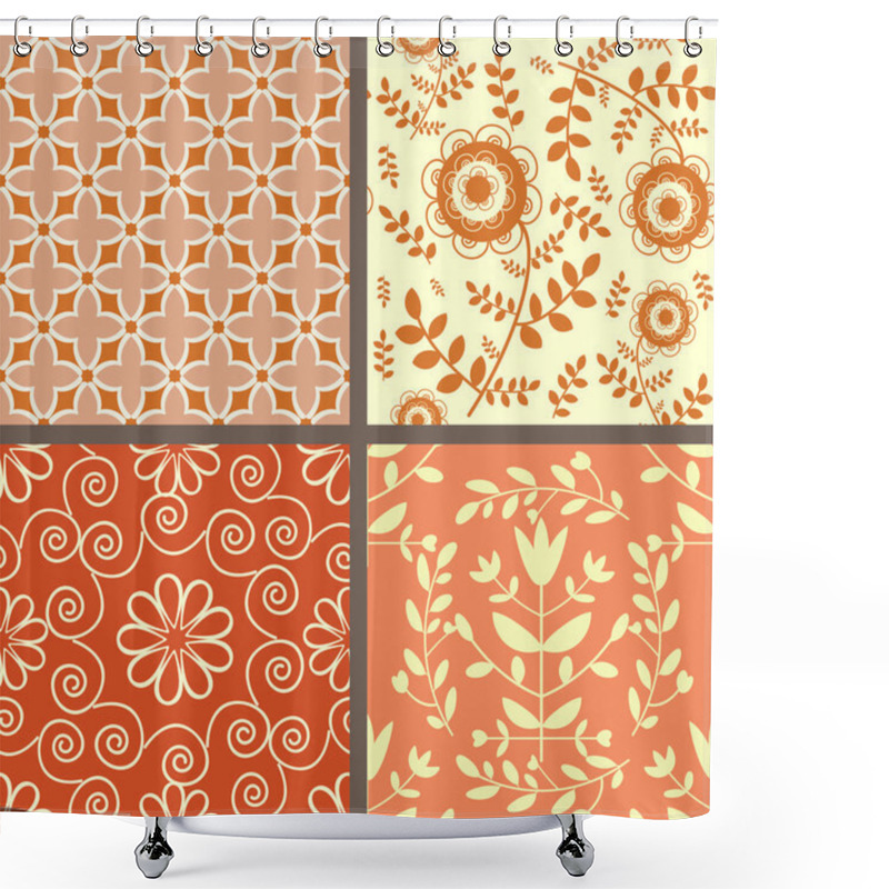 Personality  Floral Patterns Shower Curtains