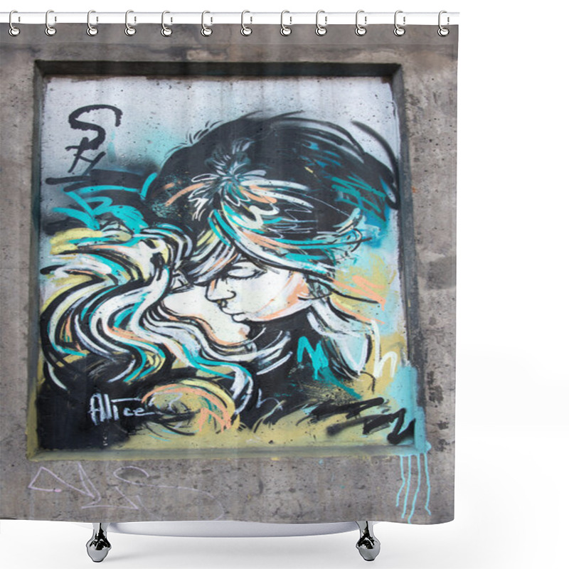 Personality  Street Art By C215 Alice Shower Curtains