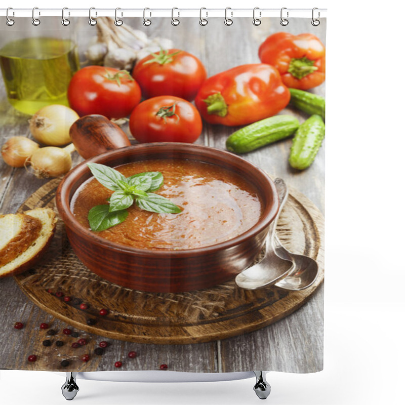 Personality  Gazpacho Shower Curtains