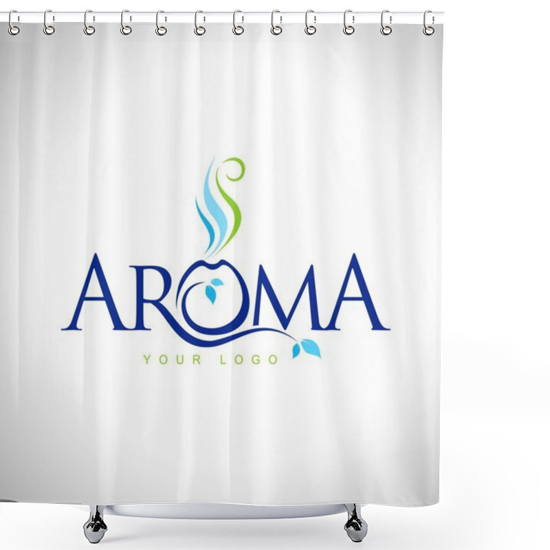 Personality  Aroma Therapy Logo Design Shower Curtains