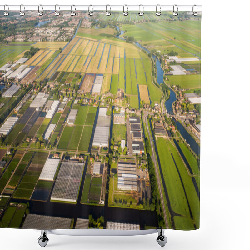 Personality  Aerial View Over The Amsterdam Suburbs Shower Curtains