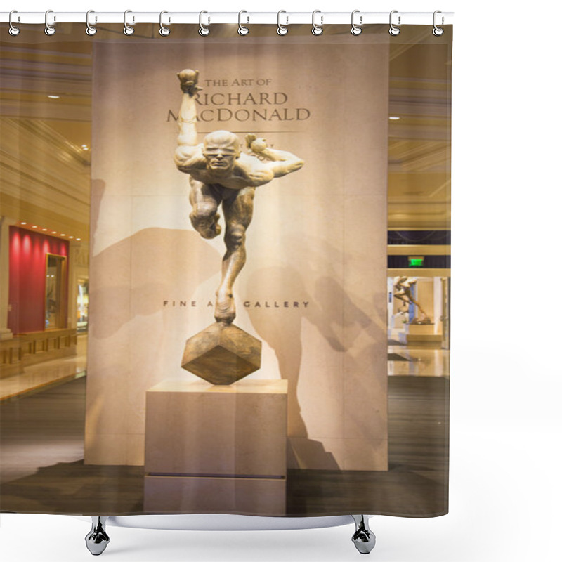 Personality  Exhibition Of Statues Cirque Du Soleil Artists In Las Vegas Shower Curtains