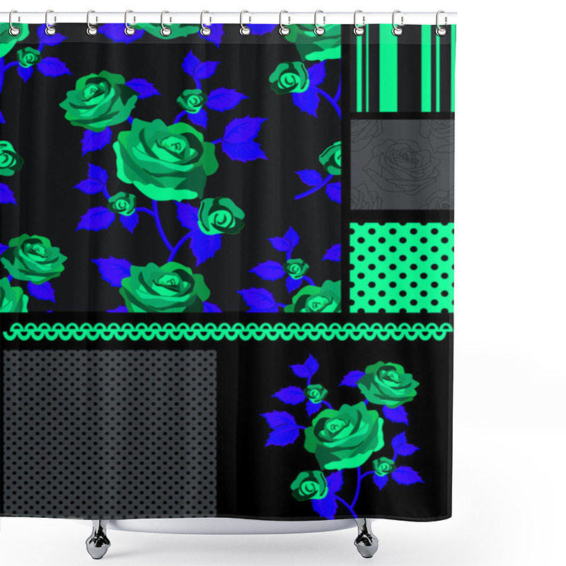 Personality  Rosepattern6 Shower Curtains