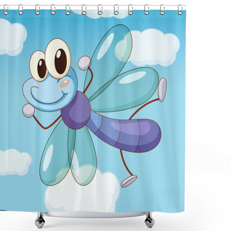 Personality  Dragonfly Shower Curtains