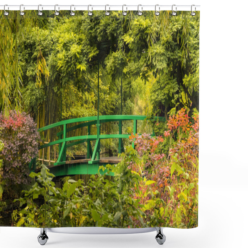 Personality  Bridge In Monet's Garden In Giverny, France Shower Curtains