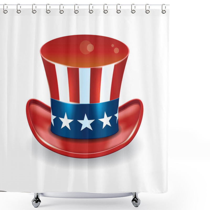 Personality  Uncle Sam's Hat Shower Curtains