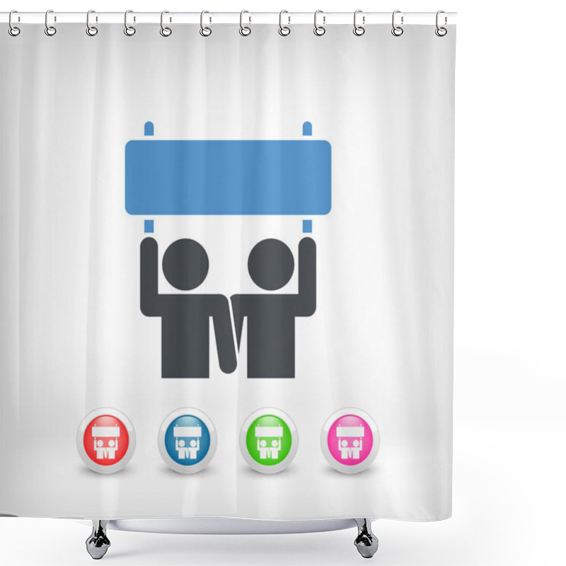 Personality  Activism Icon Shower Curtains