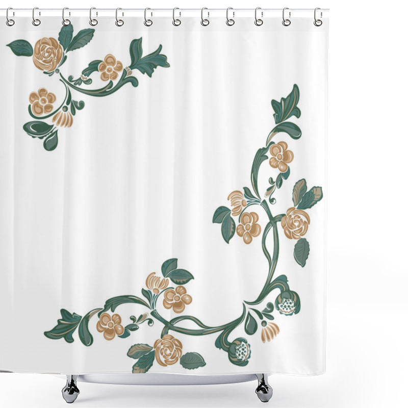 Personality  Flower Pattern, Floral Design Elements  Shower Curtains