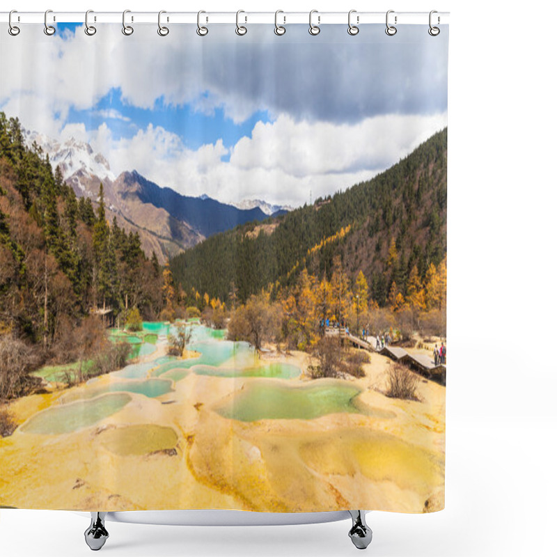 Personality  Huanlong National Park In Sichuan Province, China Shower Curtains