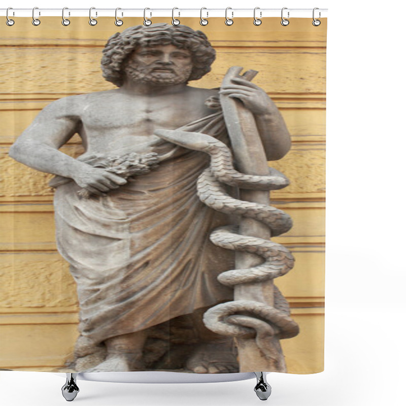 Personality  Greek God Asclepius Shower Curtains