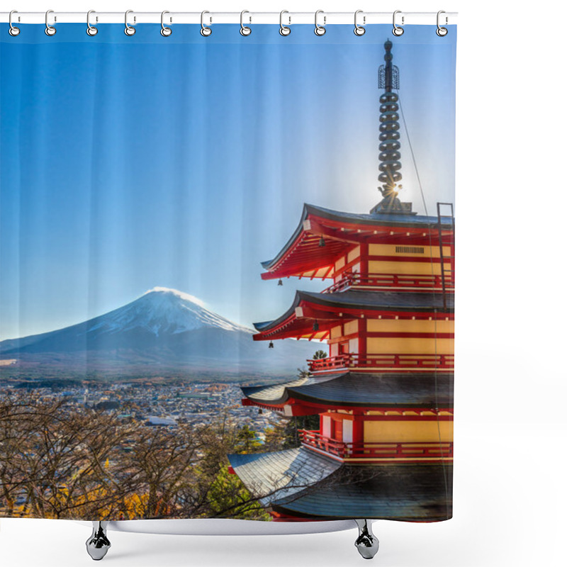 Personality  Mount Fuji, Japan. Shower Curtains