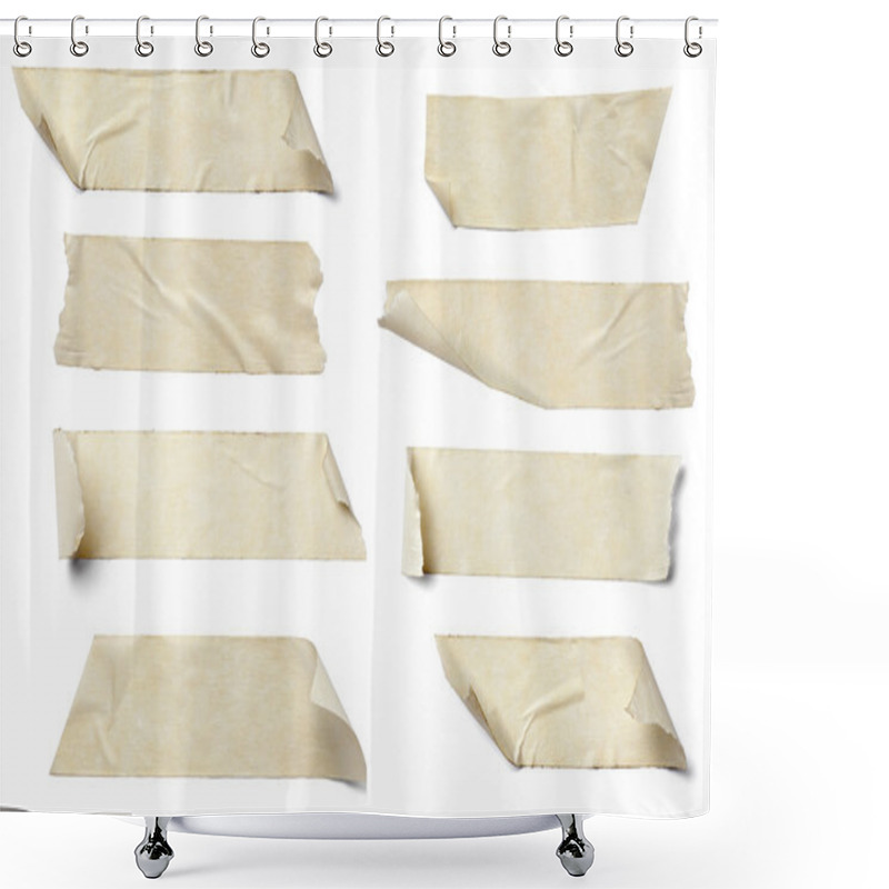 Personality  Adhesive Tape Shower Curtains