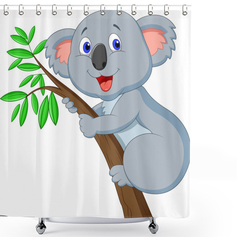 Personality  Cute Koala Cartoon Shower Curtains