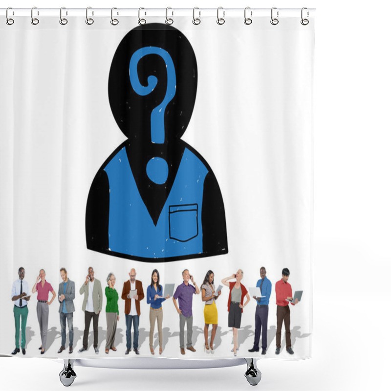 Personality  Business Team  Standing Together Shower Curtains