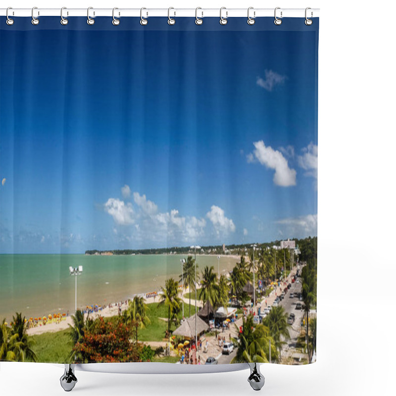 Personality  Cabo Branco Beach, Joao Pessoa, Paraiba, Brazil On August 24, 2003. Shower Curtains