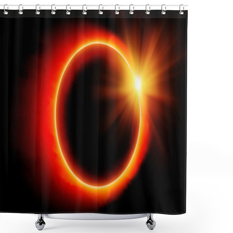 Personality  Eclipse Of The Sun Shower Curtains