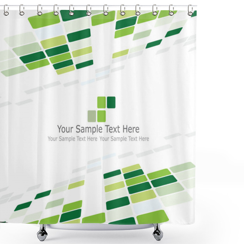 Personality  Green Checked Background Shower Curtains