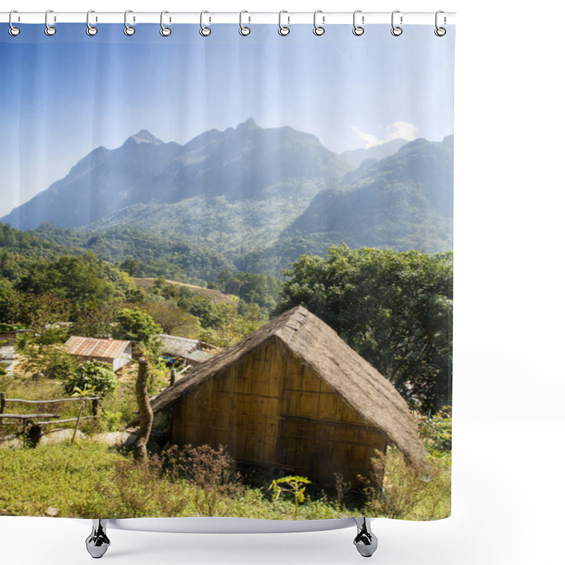 Personality  Chiang Dao Hill Village Thailand Shower Curtains