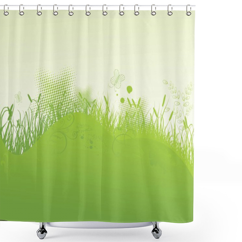 Personality  Nature Theme Background Shower Curtains