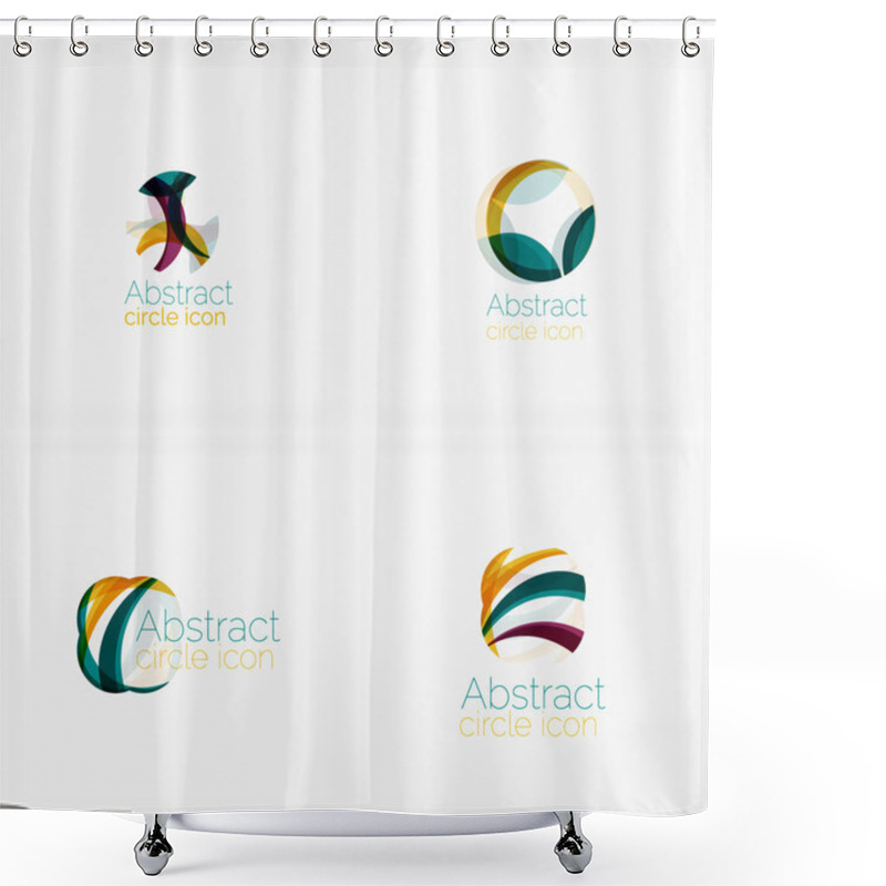 Personality  Abstract Symmetric Geometric Shapes Shower Curtains