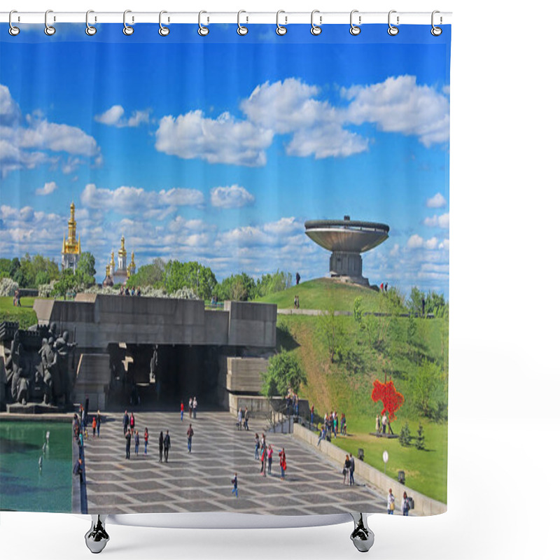 Personality  Soviet Era WW2 Memorial At The Ukrainian State Museum Of The Great Patriotic War, Kyiv, Ukraine Shower Curtains