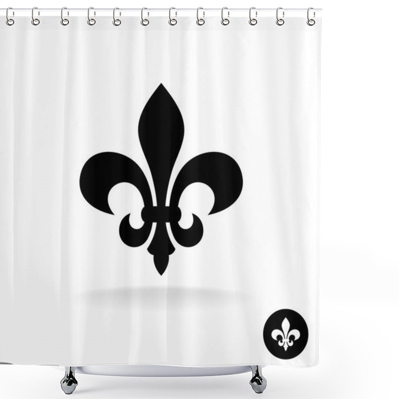 Personality  Elegant Black Silhouette Logo Shower Curtains