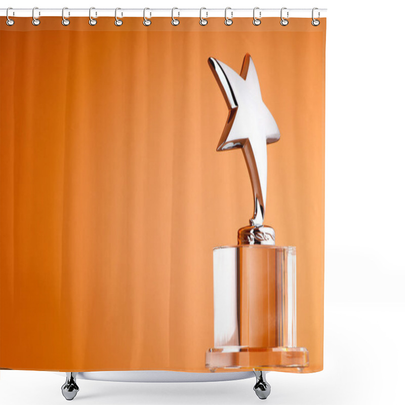 Personality  Star Award Against Gradient Background Shower Curtains