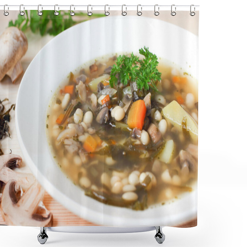 Personality  Seaweed Soup Shower Curtains