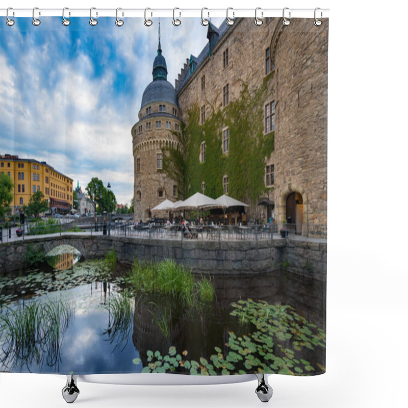 Personality  Old Medieval Castle In Orebro, Sweden, Scandinavia Shower Curtains